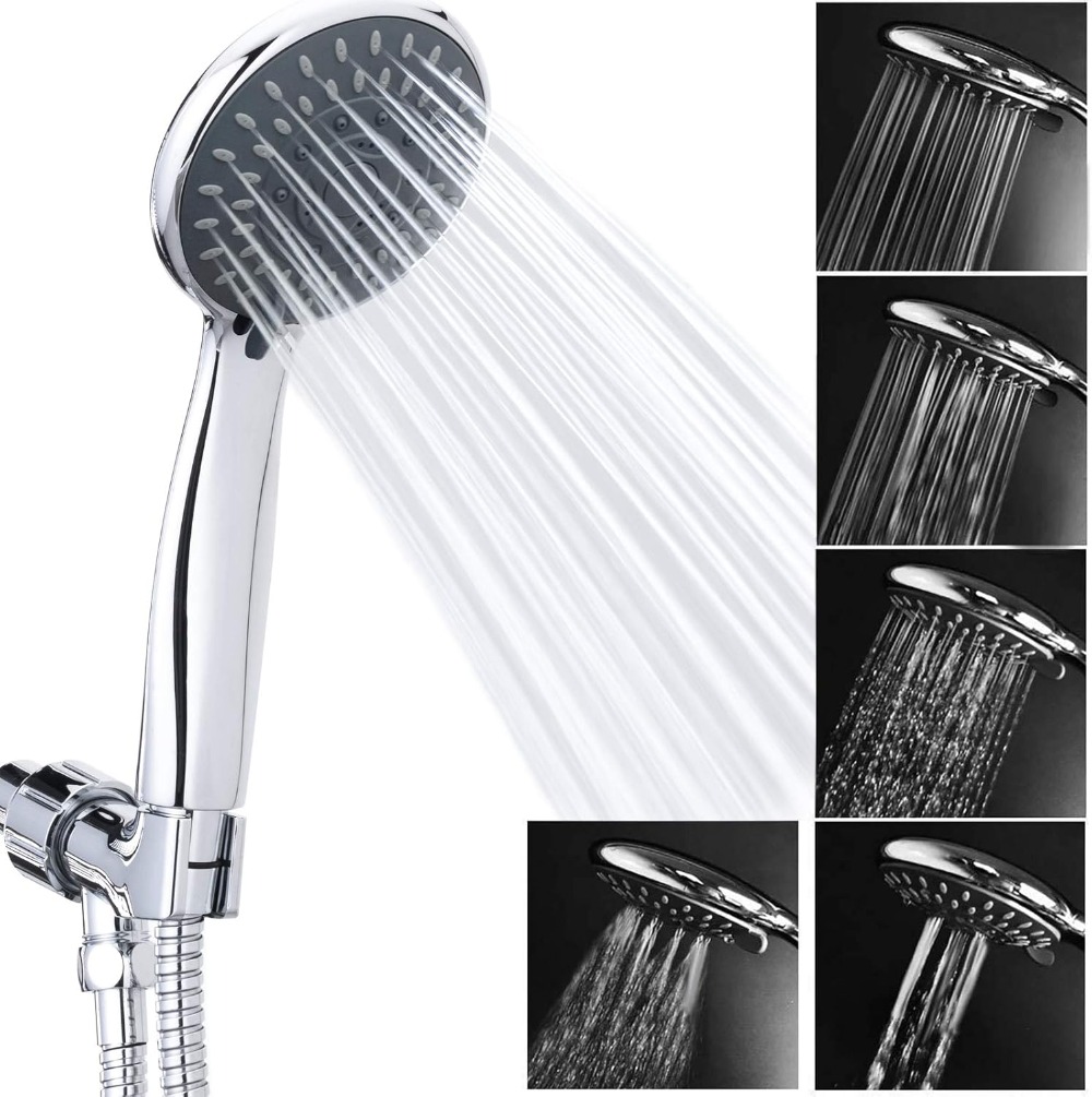 ฝักบัวแรงดันสูงแบบมือถือ 5 ระด - High Pressure Shower Head Handheld บทวิจารณ์และราคา