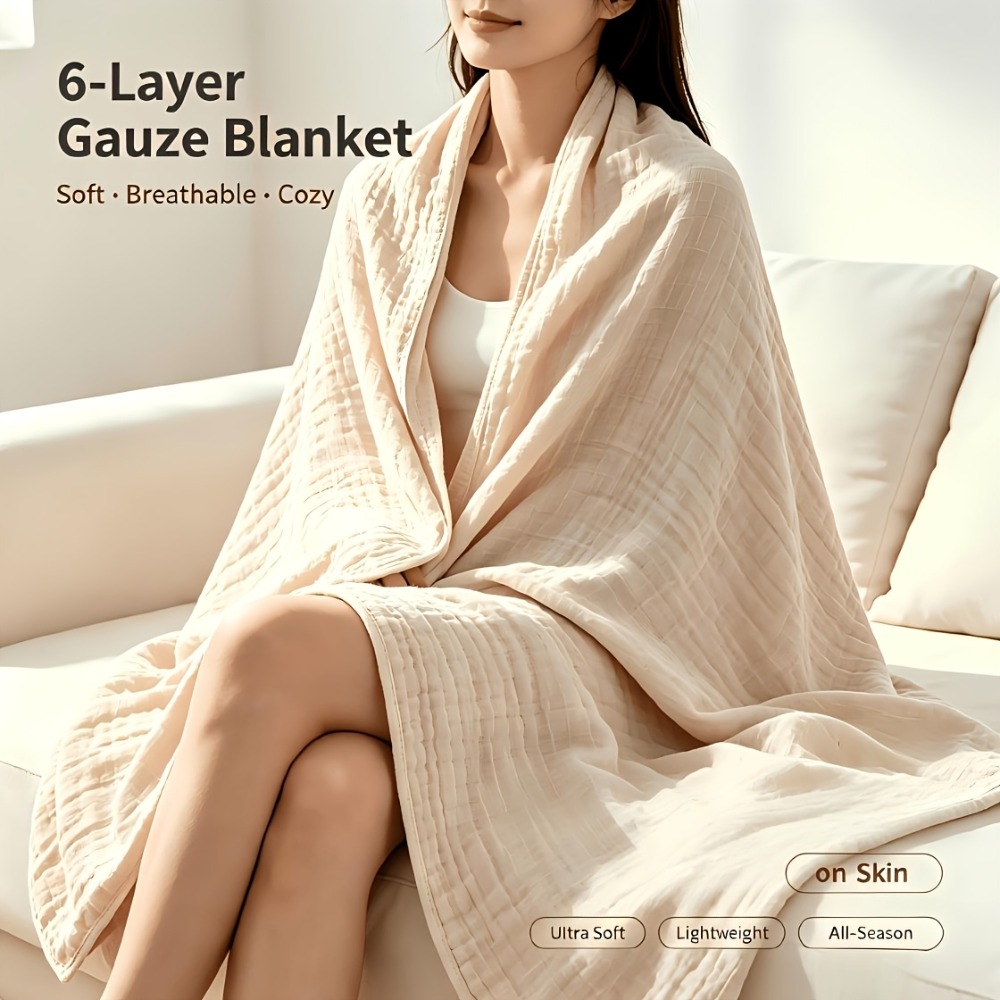 ผ้าห่มมัสลิน 100% ผ้าฝ้าย น้ำห - Muslin Cotton Bedspread บทวิจารณ์และราคา