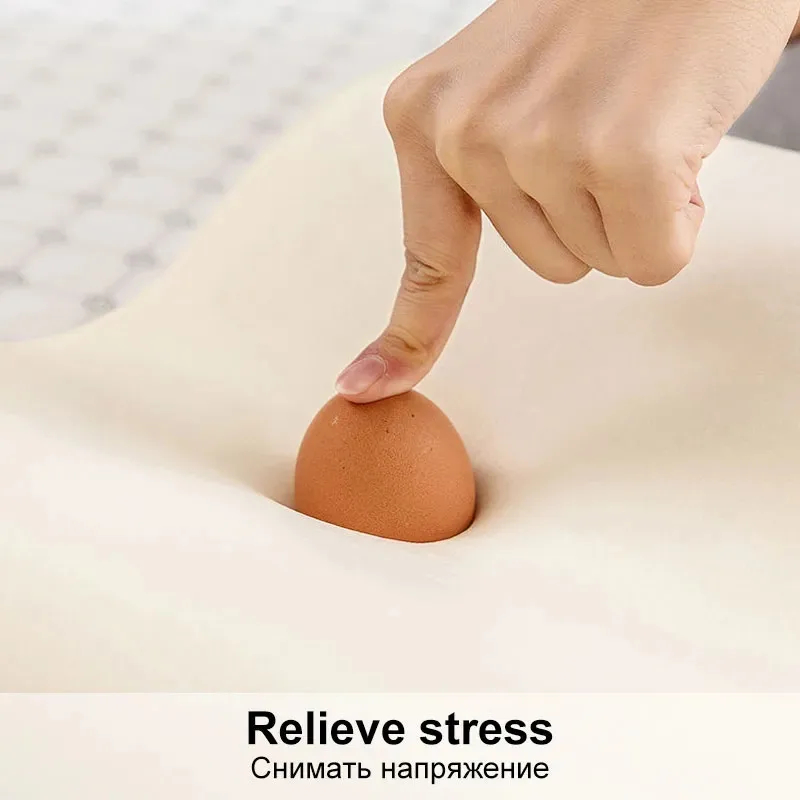 หน่วยความจําหมอนผ้าฝ้ายสําหรับ - Memory Foam Orthopedic Pillow Neck Pain บทวิจารณ์และราคา