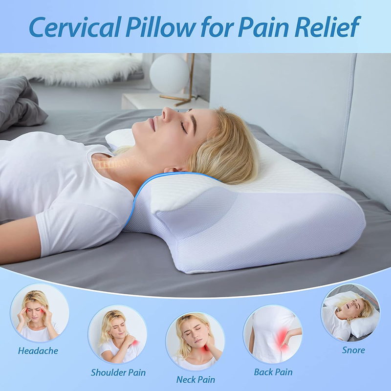 หมอนรองคอเมมโมรี่โฟมแบบใหม่ 2  - Anti Snore Contour Pillow บทวิจารณ์และราคา