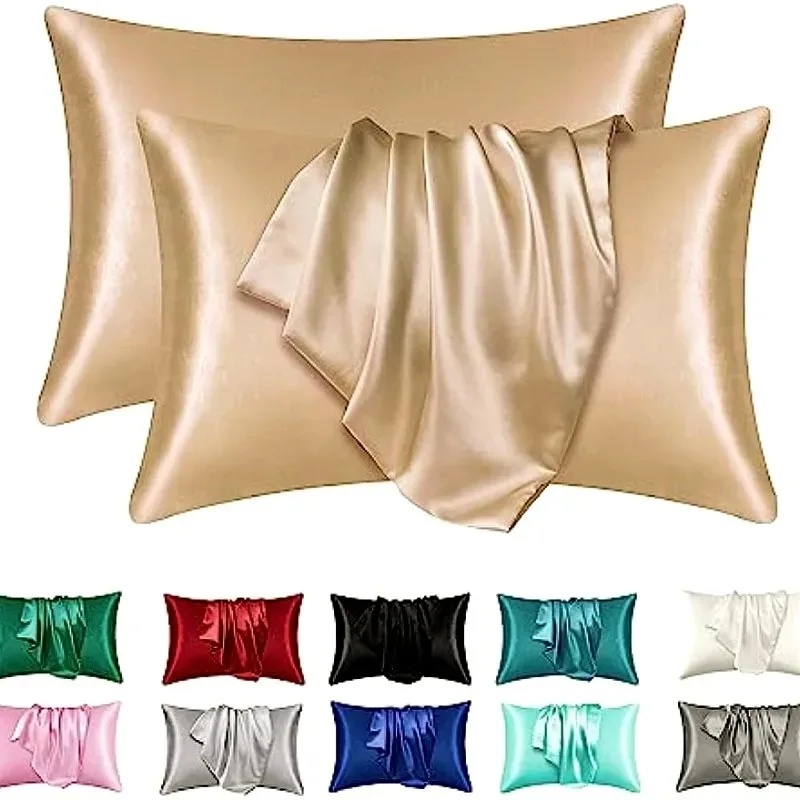 ปลอกหมอนผ้าซาตินซิลค์สำหรับผมแ - Satin Silk Pillowcase Hair Skin บทวิจารณ์และราคา
