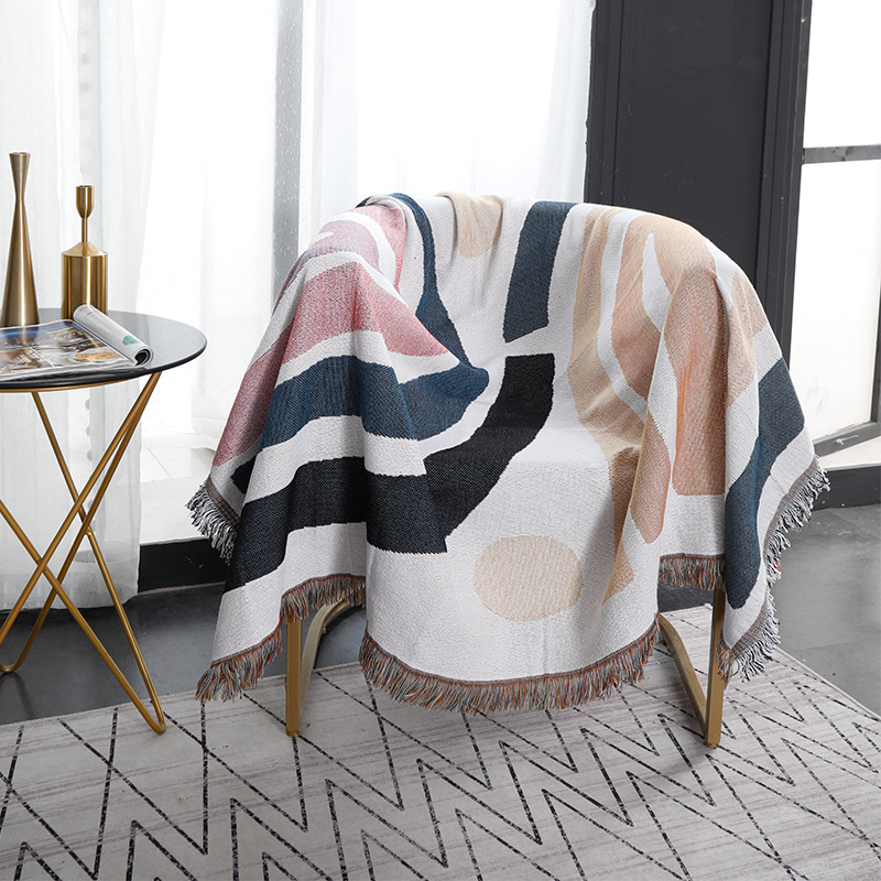 สิ่งทอเมือง Ins ผ้าห่มผ้าฝ้ายห - Boho Throw Blanket Fringe บทวิจารณ์และราคา