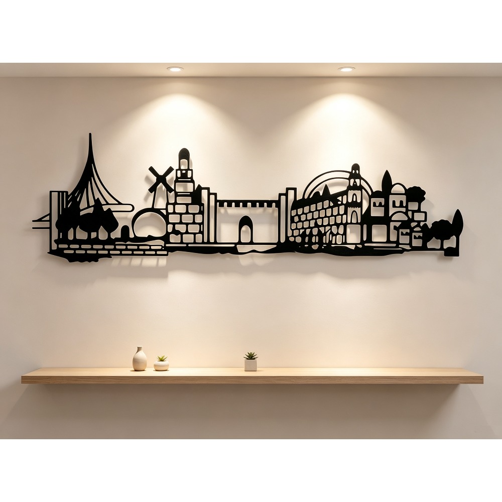 CIFBUY งานศิลปะติดผนังโลหะ ลาย - Home Decor บทวิจารณ์และราคา