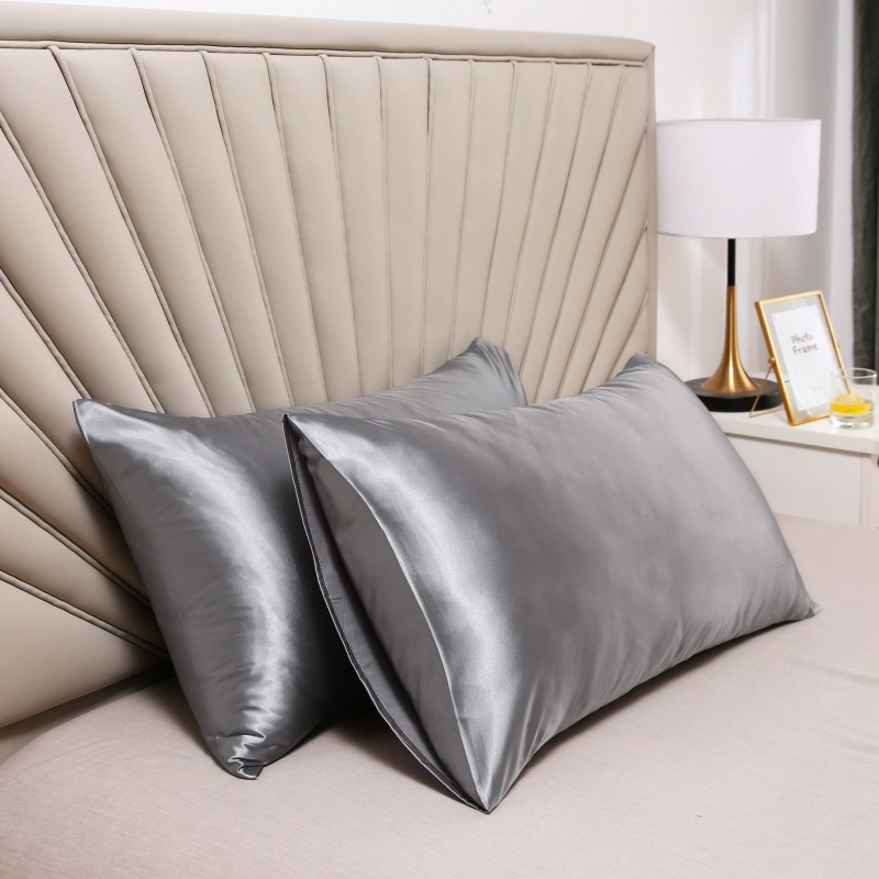 ปลอกหมอนผ้าไหมซาติน 1/2 ชิ้น ส - Satin Silk Pillowcase Hair Skin บทวิจารณ์และราคา