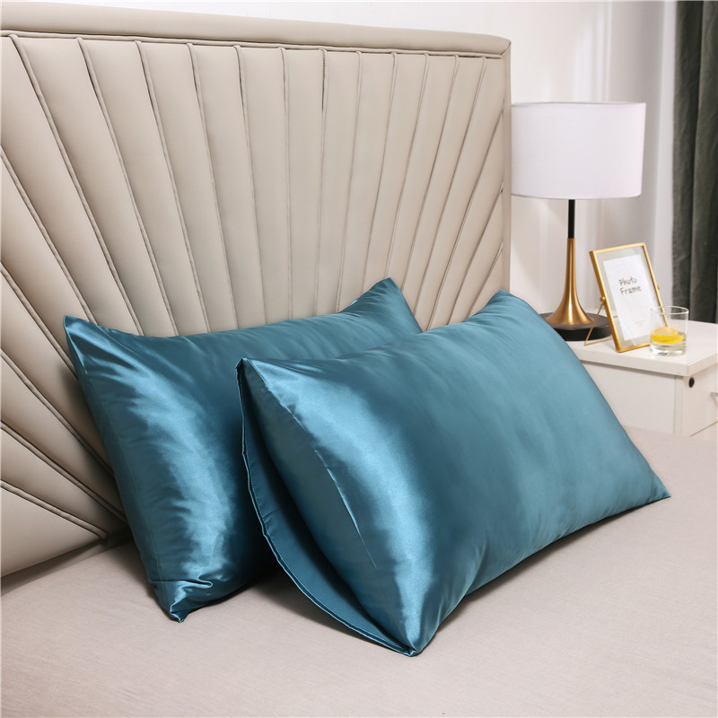 ปลอกหมอนผ้าไหมซาติน 1/2 ชิ้น ส - Satin Silk Pillowcase Hair Skin บทวิจารณ์และราคา