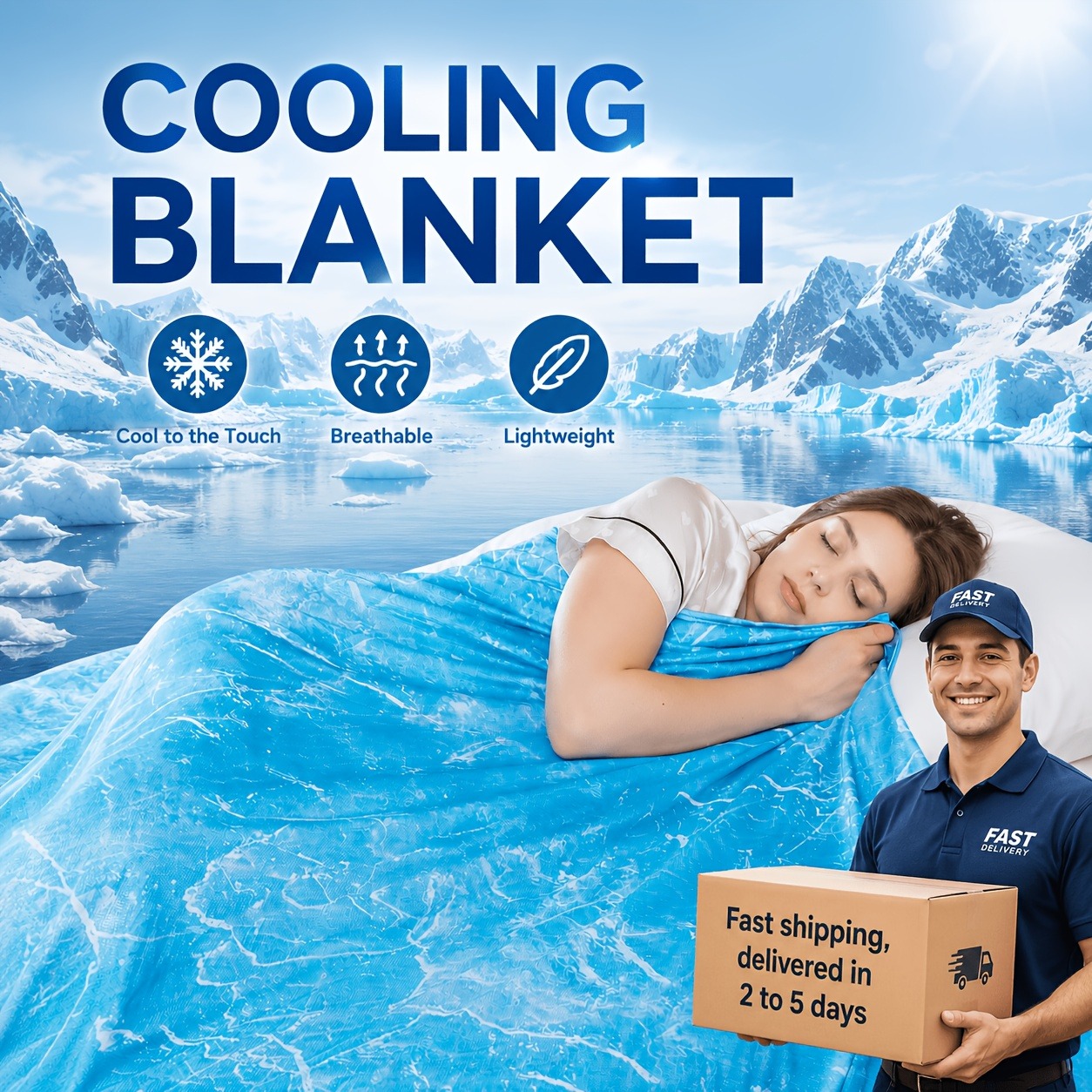 ผ้าห่มเย็นเหมาะสำหรับผู้ที่นอน - Cooling Blanket Hot Sleepers บทวิจารณ์และราคา