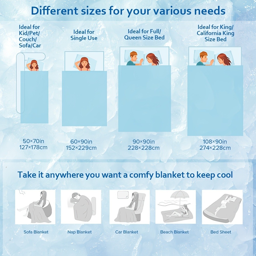 ผ้าห่มเย็นเหมาะสำหรับผู้ที่นอน - Cooling Blanket Hot Sleepers บทวิจารณ์และราคา
