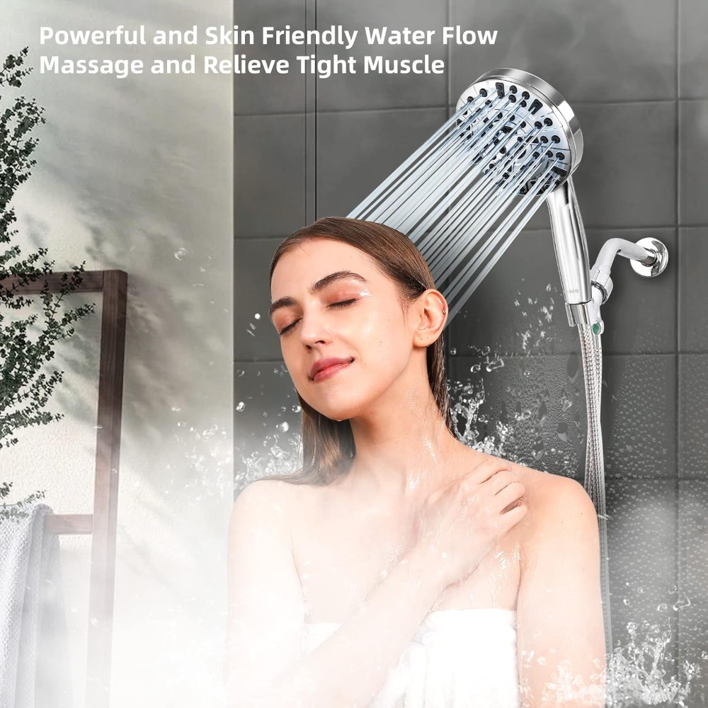 หัวฝักบัวแรงดันสูง 10 ฟังก์ชั่ - High Pressure Shower Head Handheld บทวิจารณ์และราคา