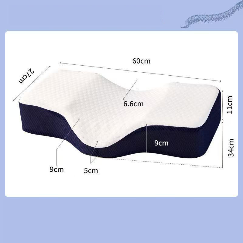 หมอนนวดกระดูกสันหลังแบบเว้า สำ - Memory Foam Orthopedic Pillow Neck Pain บทวิจารณ์และราคา