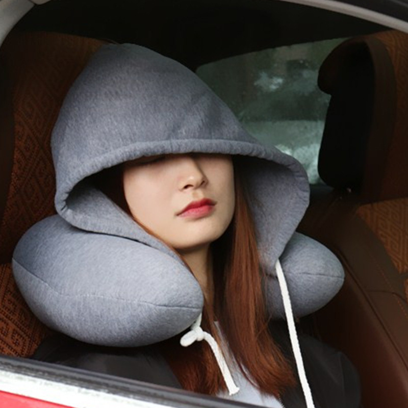 U-รูปHooded Travel Homeหมอนที่ - Anti Snore Contour Pillow บทวิจารณ์และราคา