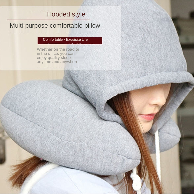 U-รูปHooded Travel Homeหมอนที่ - Anti Snore Contour Pillow บทวิจารณ์และราคา