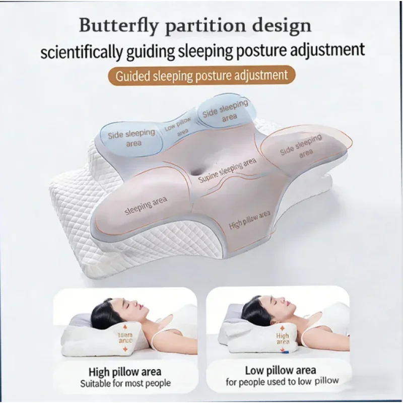 หมอนรองคอเมมโมรี่โฟมระบายอากาศ - Memory Foam Orthopedic Pillow Neck Pain บทวิจารณ์และราคา