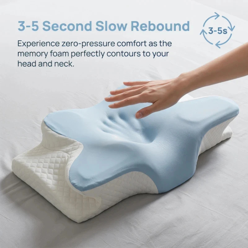 หมอนรองคอเมมโมรี่โฟมระบายอากาศ - Memory Foam Orthopedic Pillow Neck Pain บทวิจารณ์และราคา