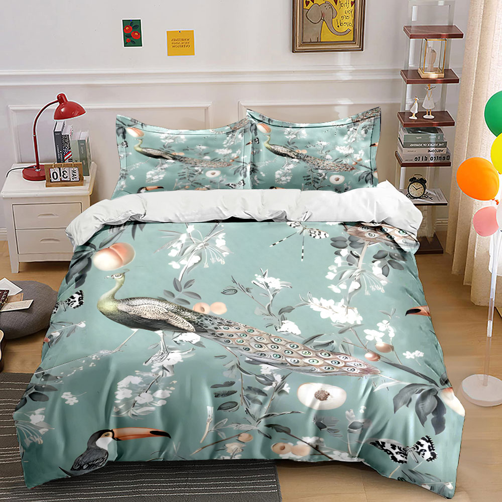 ชุดเครื่องนอนลายดอกไม้ 3 ชิ้น  - Aesthetic Floral Duvet Cover บทวิจารณ์และราคา