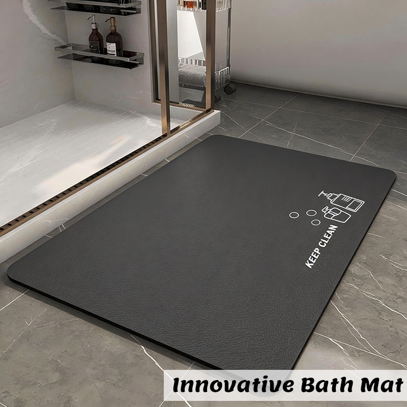 แผ่นรองอาบน้ำไดอะตอมไมต์ ดูดซั - Quick Dry Diatomite Bath Mat บทวิจารณ์และราคา