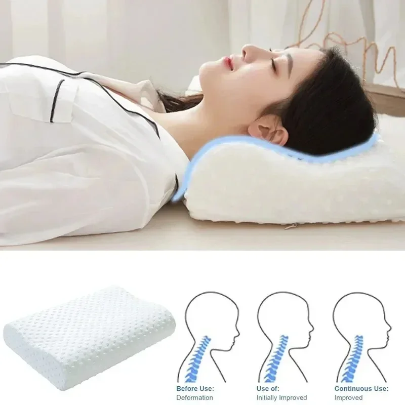 หมอนเมมโมรี่โฟมสําหรับนอน หมอน - Memory Foam Orthopedic Pillow Neck Pain บทวิจารณ์และราคา