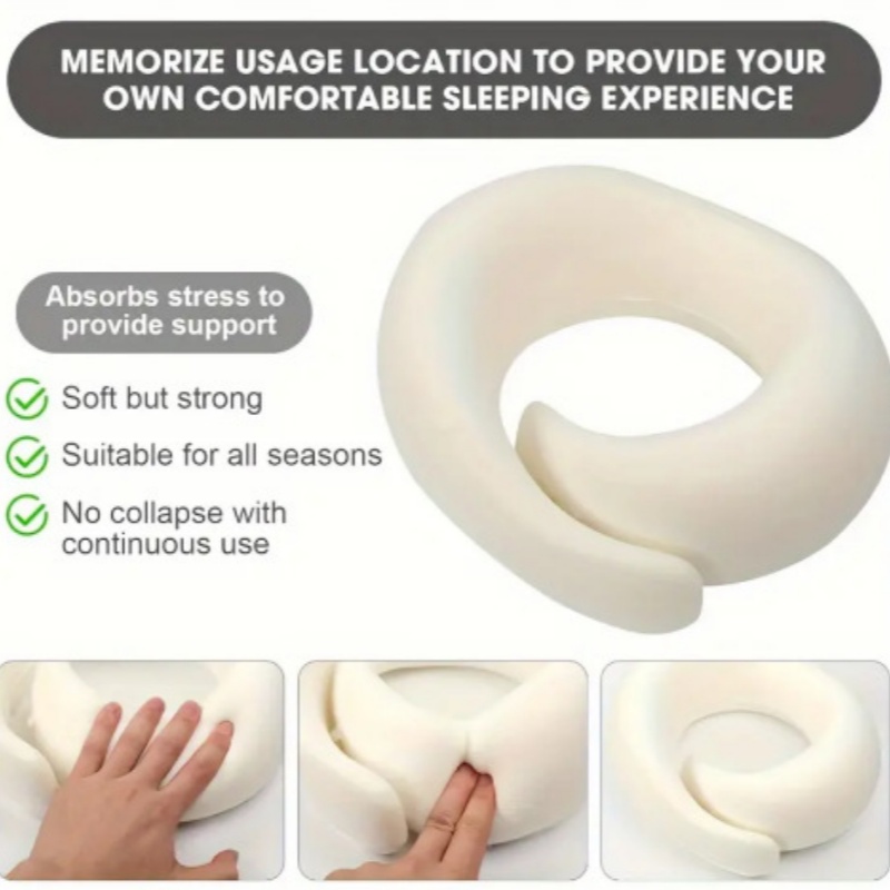 หมอนรองคอรูปตัวยูแบบพกพา 100%  - Anti Snore Contour Pillow บทวิจารณ์และราคา