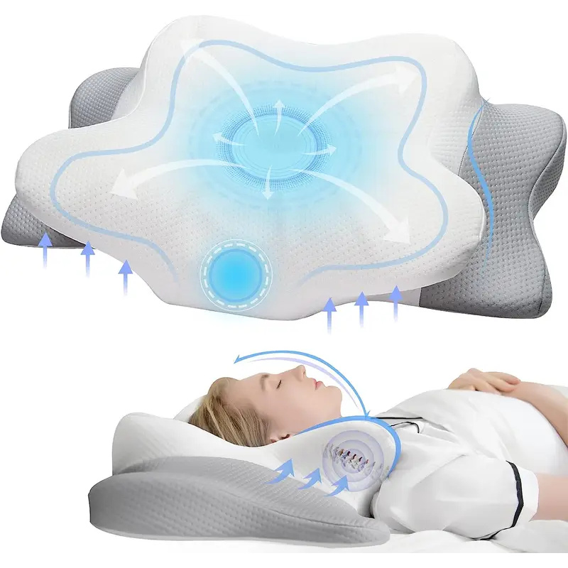 หมอนรองคอเพื่อสุขภาพ ไร้กลิ่น  - Memory Foam Orthopedic Pillow Neck Pain บทวิจารณ์และราคา