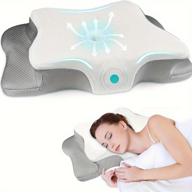 หมอนรองคอเพื่อสุขภาพ ไร้กลิ่น  - Memory Foam Orthopedic Pillow Neck Pain บทวิจารณ์และราคา