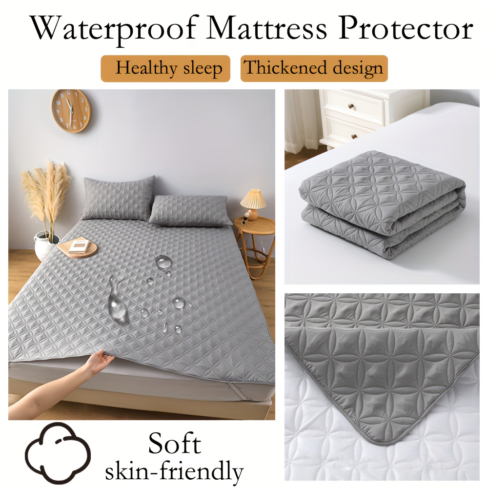 ผ้าคลุมที่นอนกันน้ําพร้อมแถบยา - Waterproof Mattress Protector Breathable บทวิจารณ์และราคา