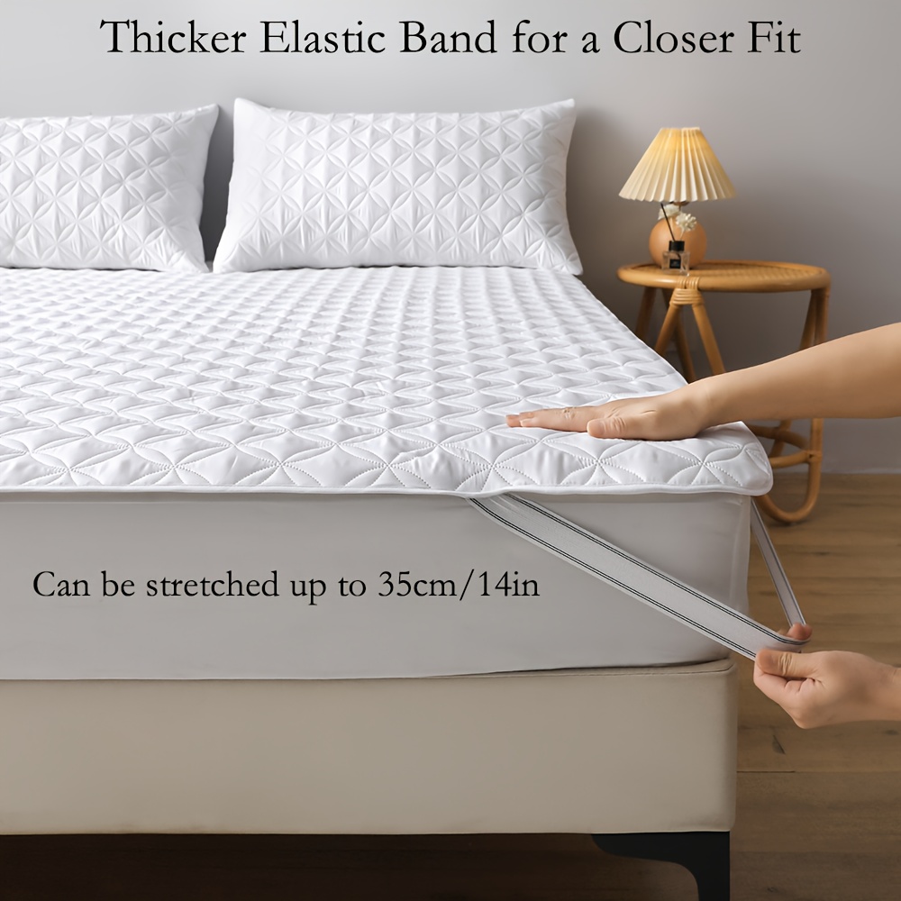 ผ้าคลุมที่นอนกันน้ําพร้อมแถบยา - Waterproof Mattress Protector Breathable บทวิจารณ์และราคา