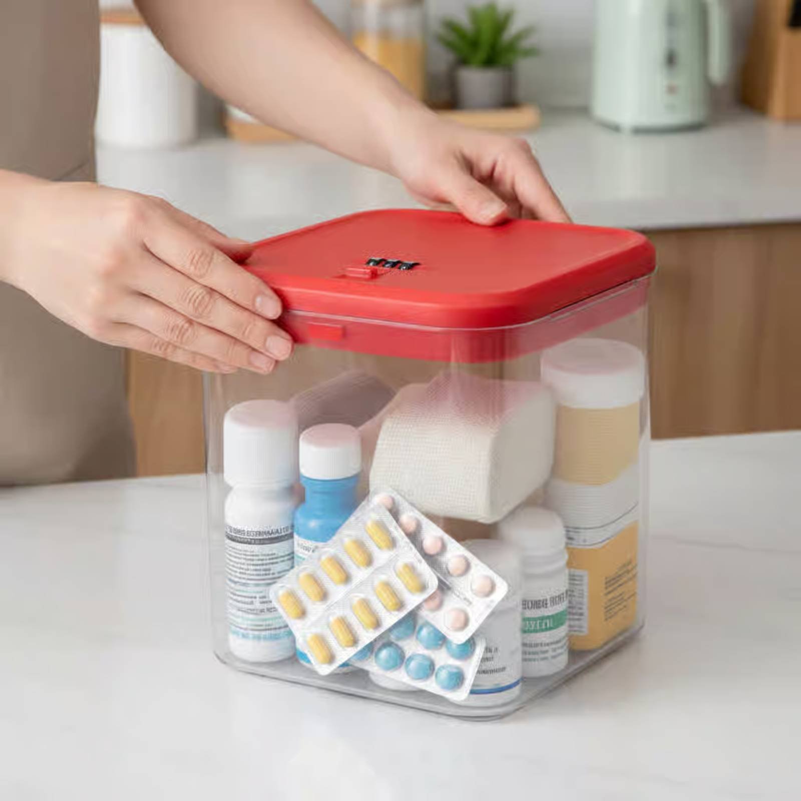 กล่องใส่ของแบบล็อคได้ กล่องเก็ - Kitchen บทวิจารณ์และราคา