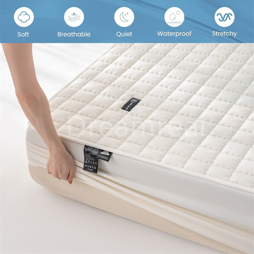 ผ้าคลุมที่นอนกันน้ำ นุ่ม ระบาย - Waterproof Mattress Protector Breathable บทวิจารณ์และราคา