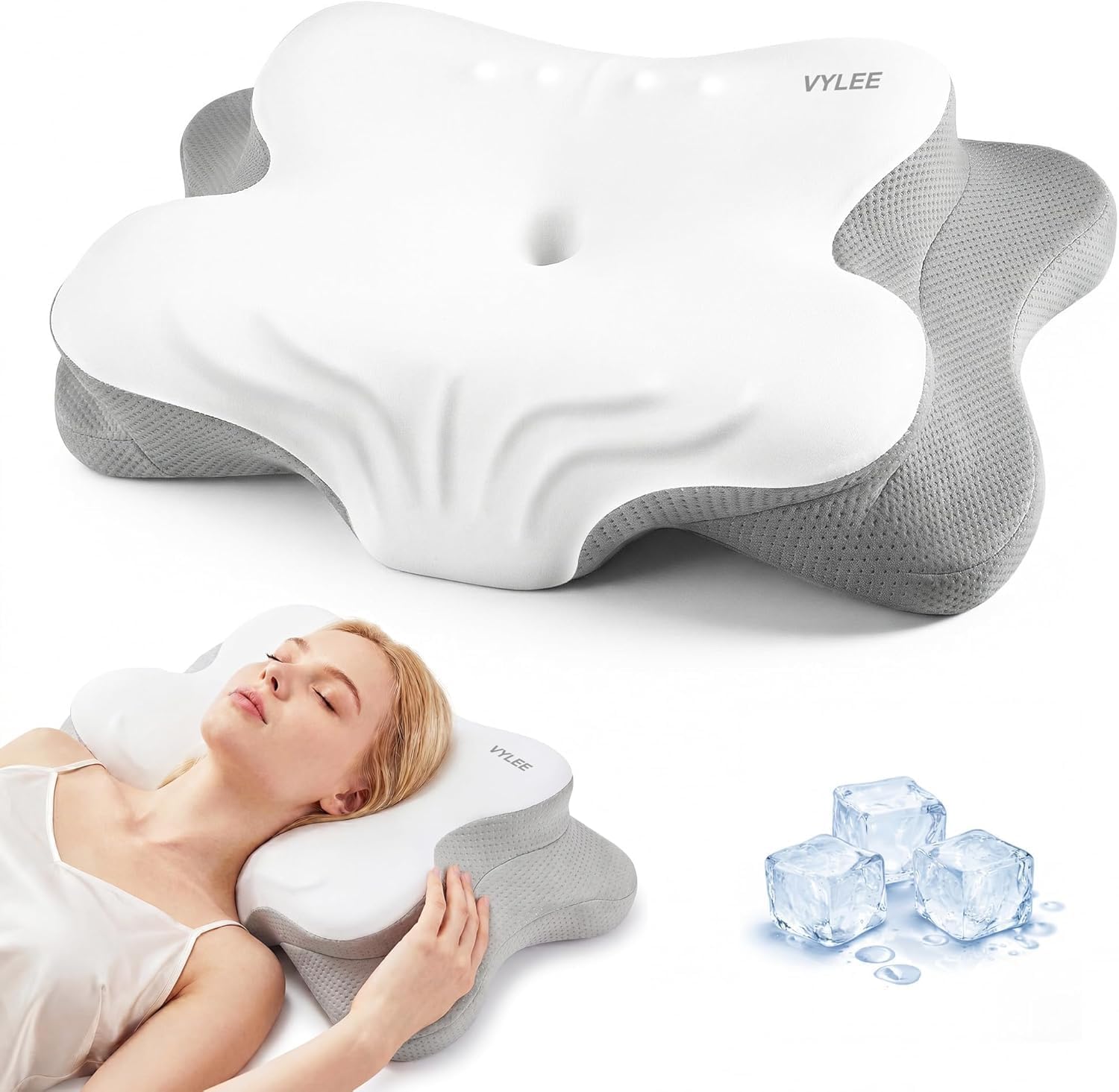 หมอนรองคอเพื่อบรรเทาอาการปวด,  - Memory Foam Orthopedic Pillow Neck Pain บทวิจารณ์และราคา