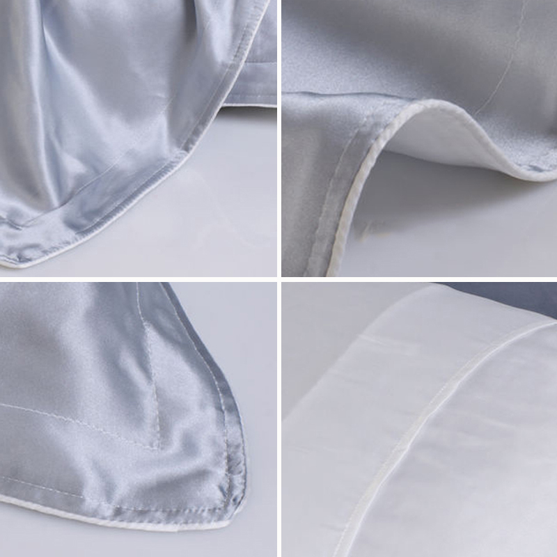 48x74 ซม.ปลอกหมอน Patchwork So - Satin Silk Pillowcase Hair Skin บทวิจารณ์และราคา