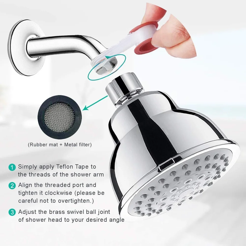หัวฝักบัวแรงดันสูงแบบมือถือ ปร - High Pressure Shower Head Handheld บทวิจารณ์และราคา