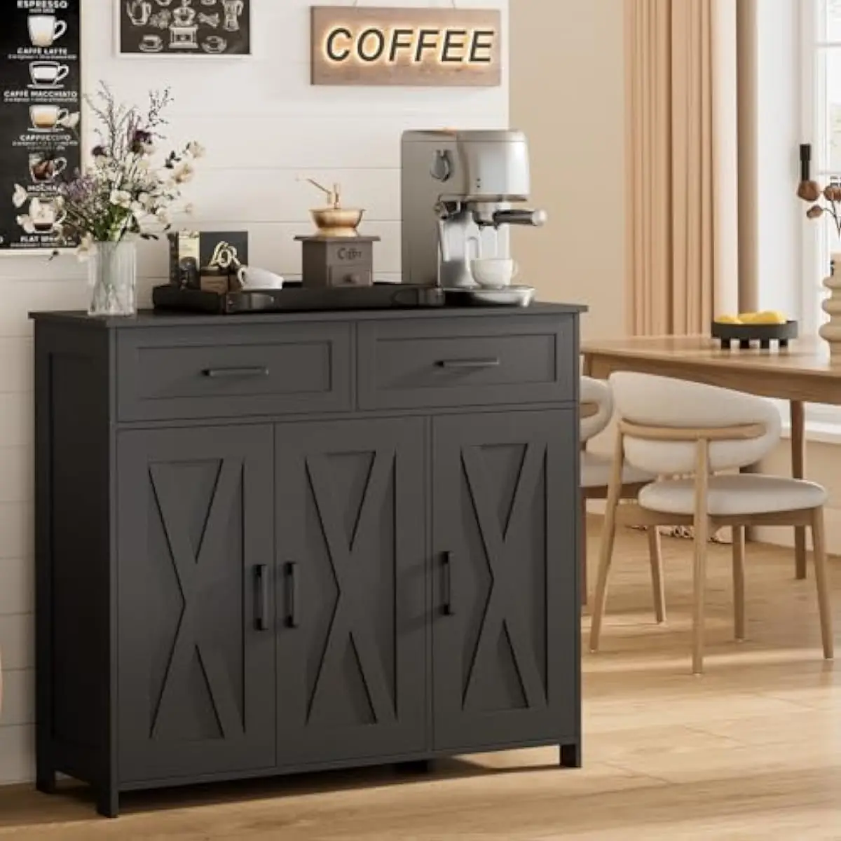 ตู้เก็บของสำหรับบาร์กาแฟพร้อมล - Storage & Organization บทวิจารณ์และราคา