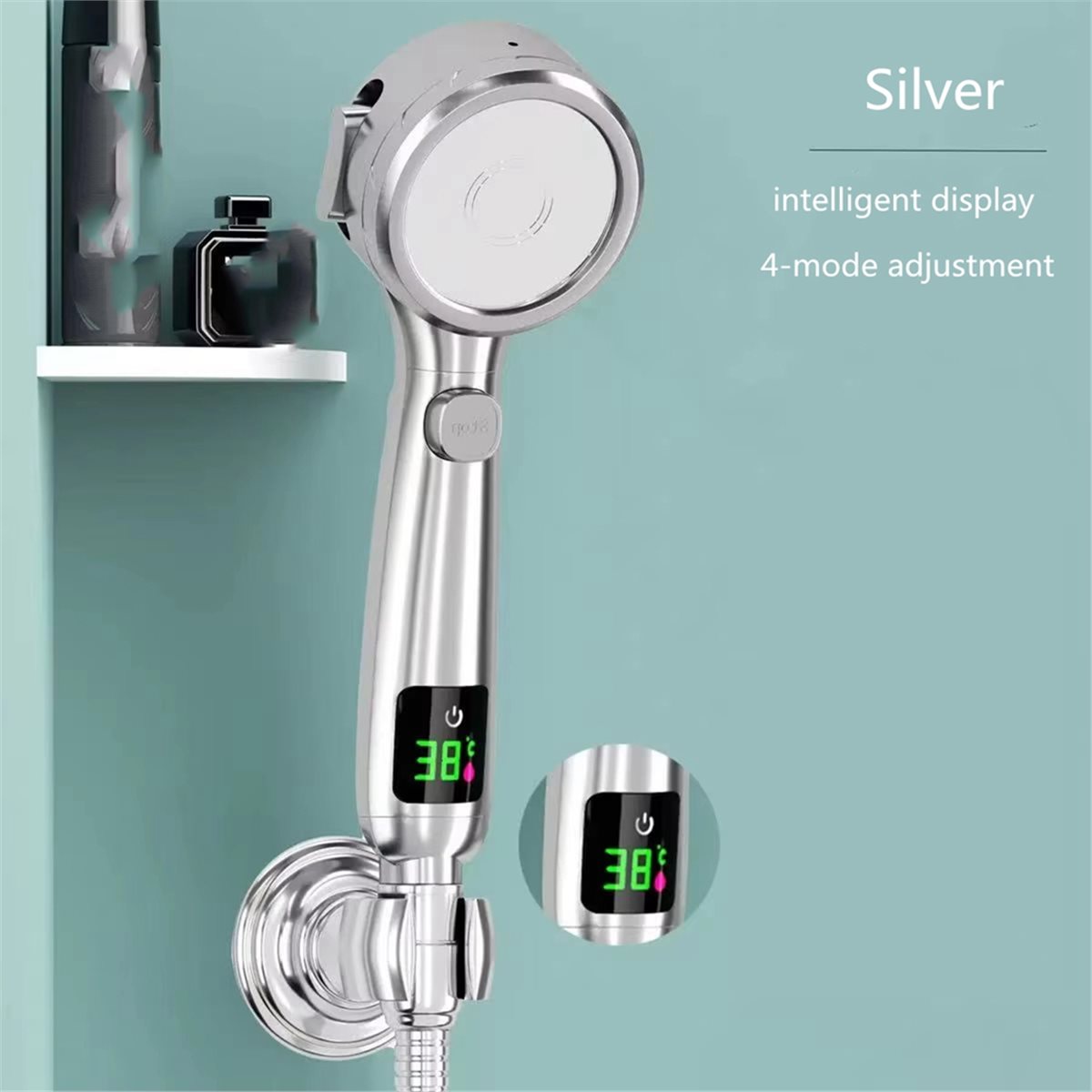 หัวฝักบัวอาบน้ำแบบมือถือแรงดัน - High Pressure Shower Head Handheld บทวิจารณ์และราคา