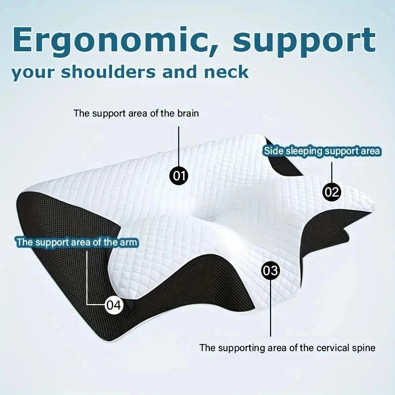 หมอนรองคอเมมโมรี่โฟม สำหรับนอน - Memory Foam Orthopedic Pillow Neck Pain บทวิจารณ์และราคา