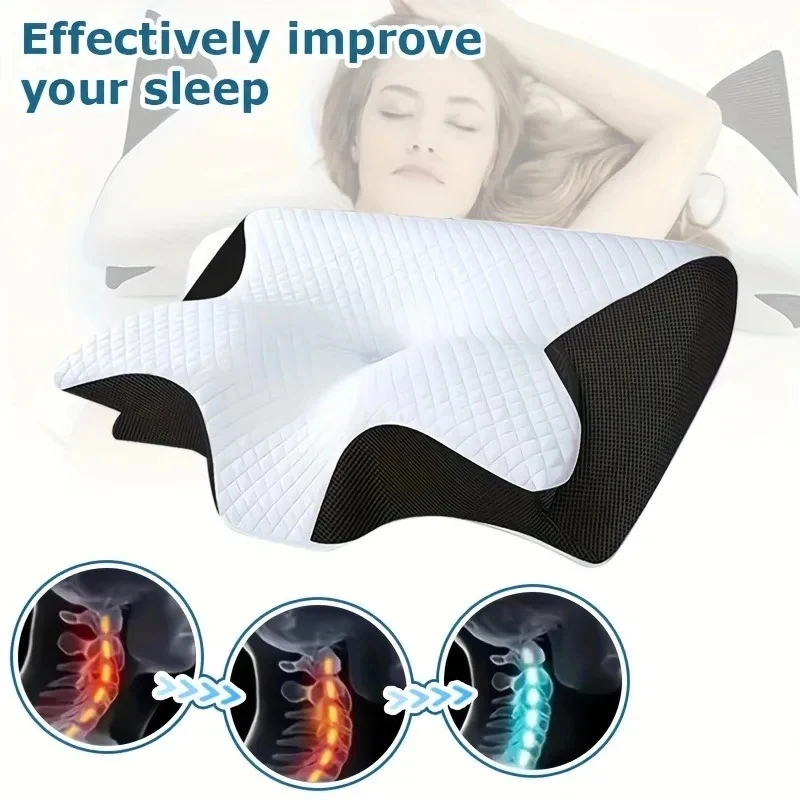 หมอนรองคอเมมโมรี่โฟม สำหรับนอน - Memory Foam Orthopedic Pillow Neck Pain บทวิจารณ์และราคา