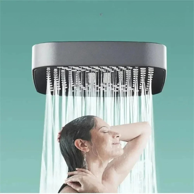 หัวฝักบัวทรงสี่เหลี่ยมแบบถือมื - High Pressure Shower Head Handheld บทวิจารณ์และราคา