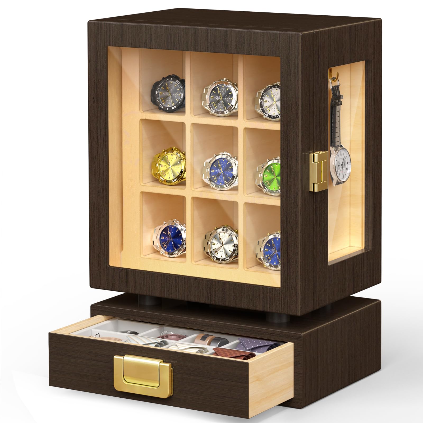 กล่องเก็บนาฬิกาไม้ทรงสี่เหลี่ย - Storage & Organization บทวิจารณ์และราคา