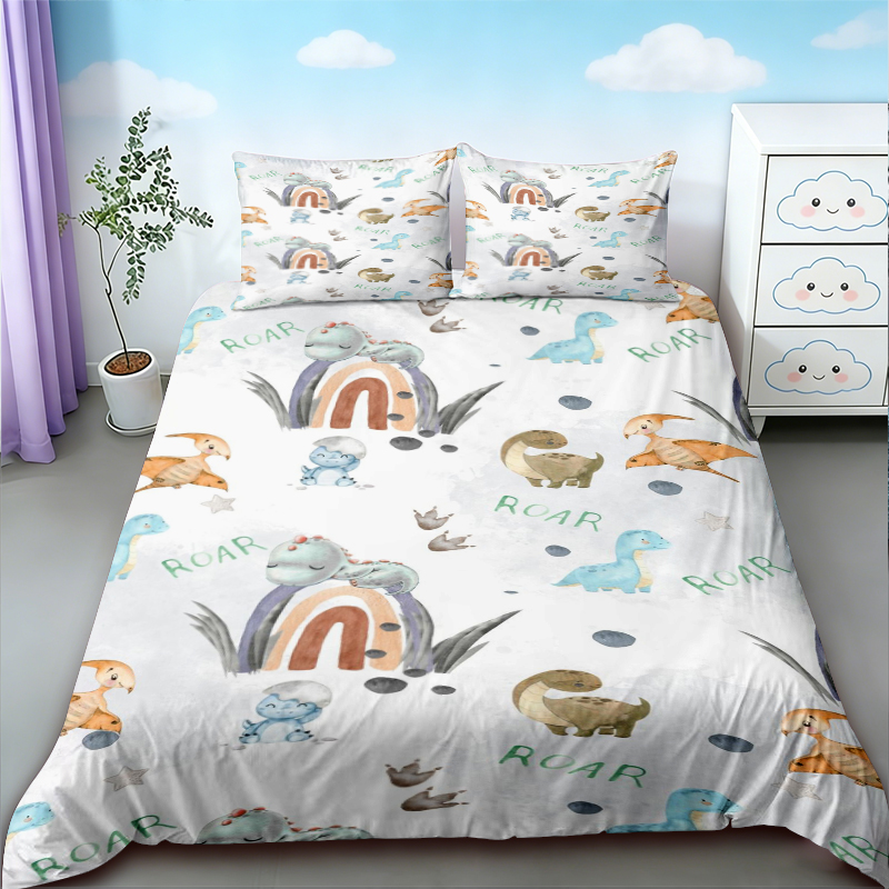 ปลอกผ้านวมลายไดโนเสาร์น่ารัก ค - Bedding บทวิจารณ์และราคา