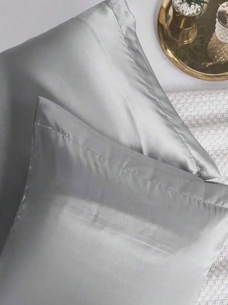 ปลอกหมอนสำหรับผมและหนัง1ชิ้นปล - Satin Silk Pillowcase Hair Skin บทวิจารณ์และราคา