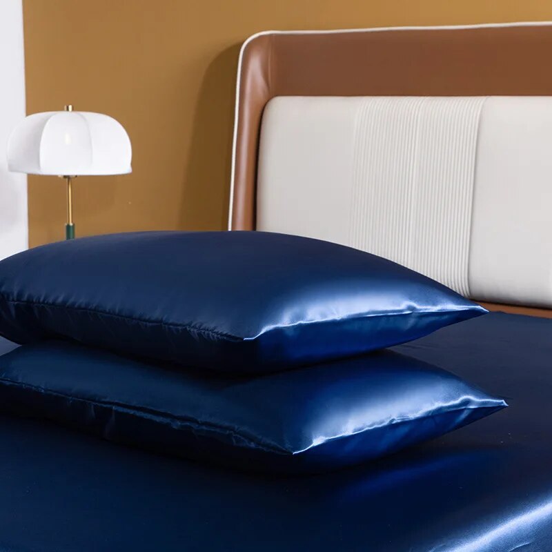 ปลอกหมอนสำหรับผมและหนัง1ชิ้นปล - Satin Silk Pillowcase Hair Skin บทวิจารณ์และราคา
