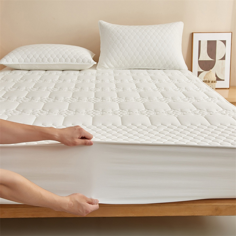 ผ้าปูที่นอนกันน้ำแบบควิลท์ ผ้า - Fitted Bed Sheets Deep Pocket บทวิจารณ์และราคา