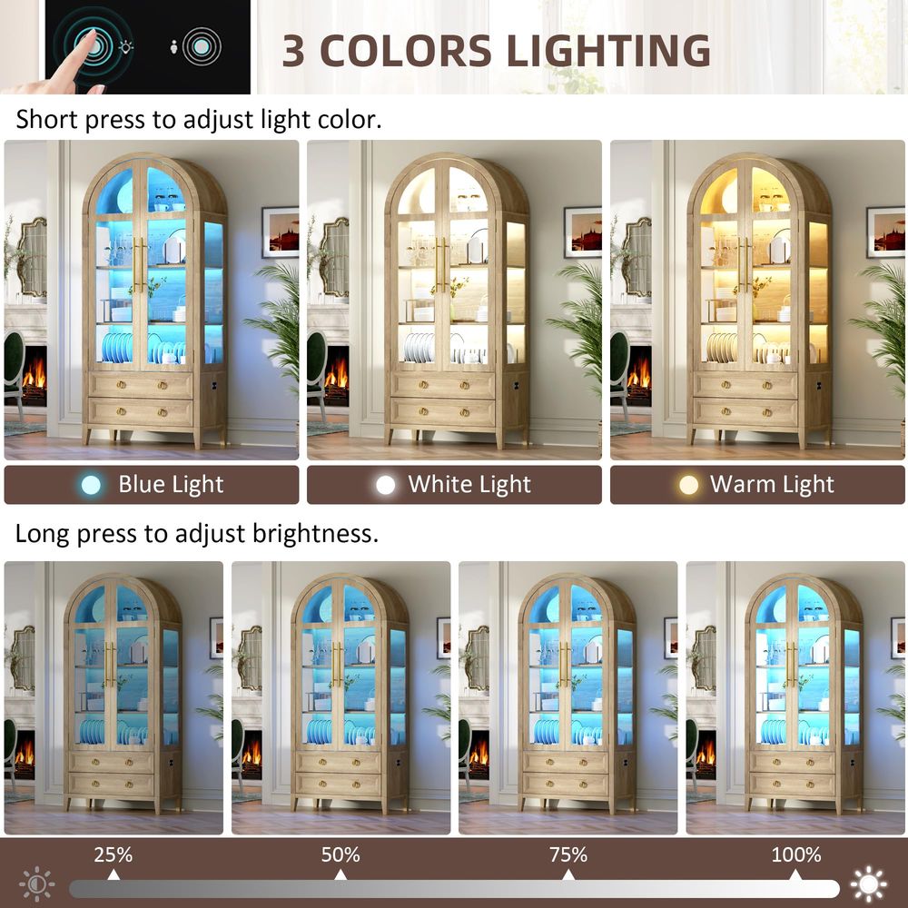 ตู้โชว์ทรงโค้ง 71 ชิ้นพร้อมประ - Lighting บทวิจารณ์และราคา