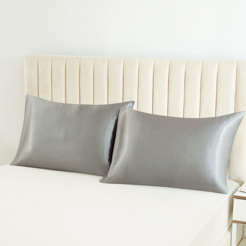 สีทึบซาตินปลอกหมอนผิว2-แพ็ค-สี - Satin Silk Pillowcase Hair Skin บทวิจารณ์และราคา