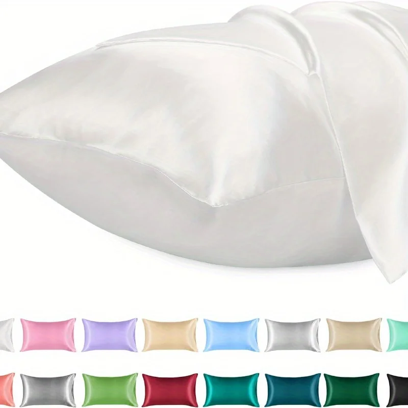 ปลอกหมอนซาติน 1 ชิ้นสําหรับผมค - Satin Silk Pillowcase Hair Skin บทวิจารณ์และราคา