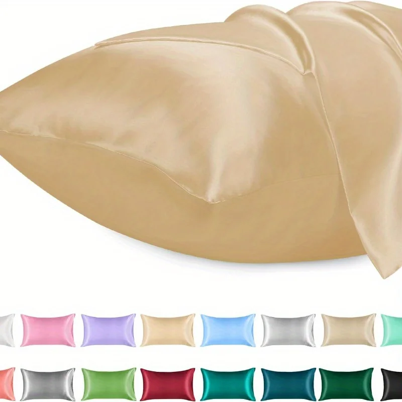 ปลอกหมอนซาติน 1 ชิ้นสําหรับผมค - Satin Silk Pillowcase Hair Skin บทวิจารณ์และราคา