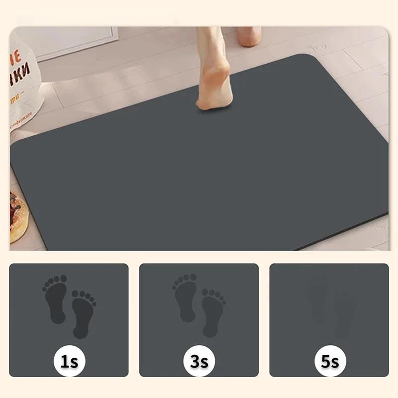 แผ่นรองอาบน้ำดูดซับน้ำได้ดี ทำ - Quick Dry Diatomite Bath Mat บทวิจารณ์และราคา