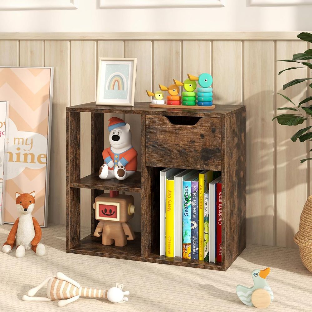 ชั้นวางหนังสือไม้แบบ 3 ชั้นสำห - Storage & Organization บทวิจารณ์และราคา