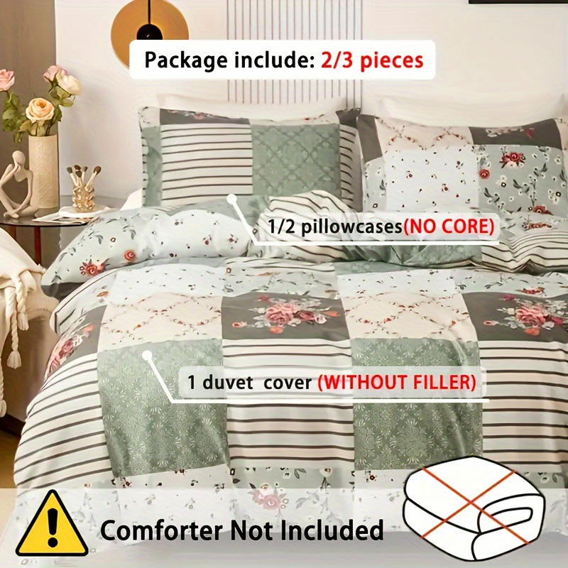 ชุดผ้าปูที่นอนลายดอกไม้สีเขียว - Aesthetic Floral Duvet Cover บทวิจารณ์และราคา