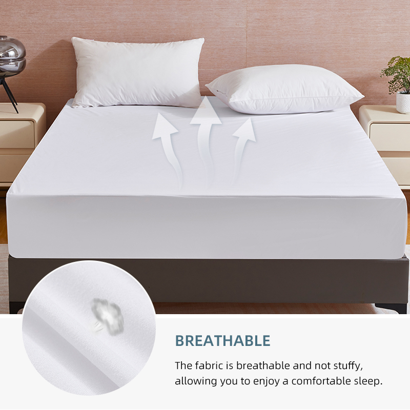 แผ่นรองกันน้ำสำหรับที่นอน Quee - Waterproof Mattress Protector Breathable บทวิจารณ์และราคา