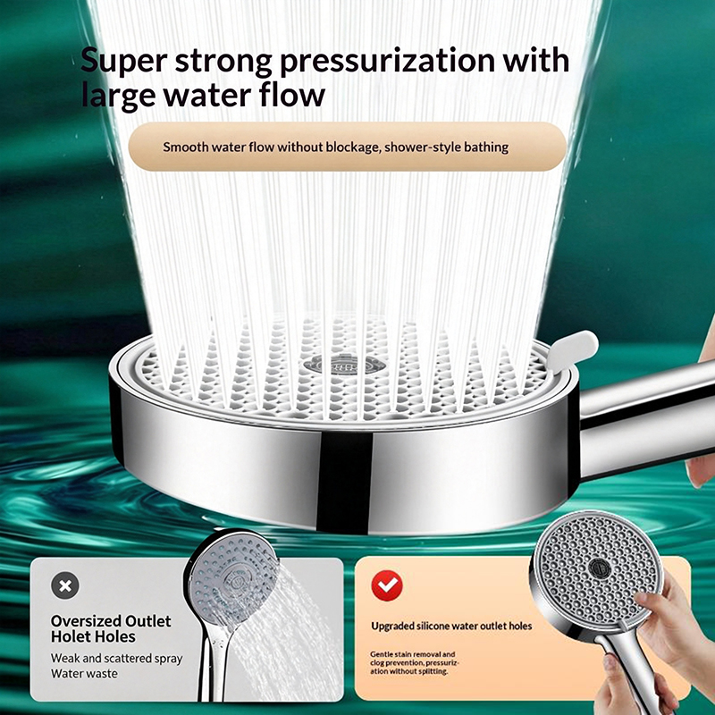 หัวฝักบัวแบบมือถือปรับได้ 6 โห - High Pressure Shower Head Handheld บทวิจารณ์และราคา