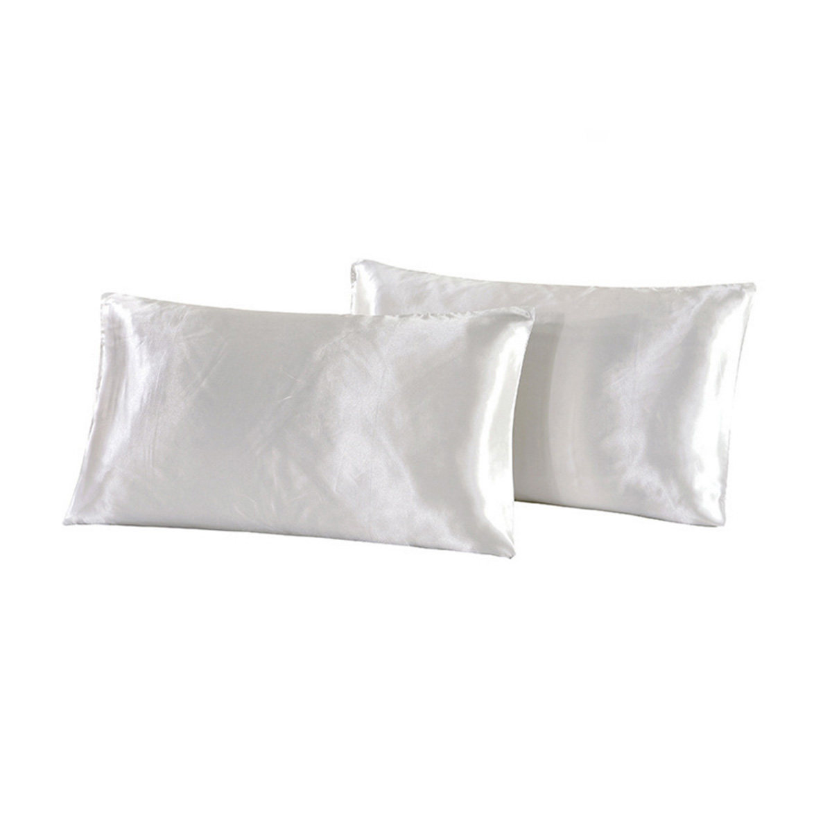 ปลอกหมอนผ้าไหมซาติน 1 คู่ ซักเ - Satin Silk Pillowcase Hair Skin บทวิจารณ์และราคา